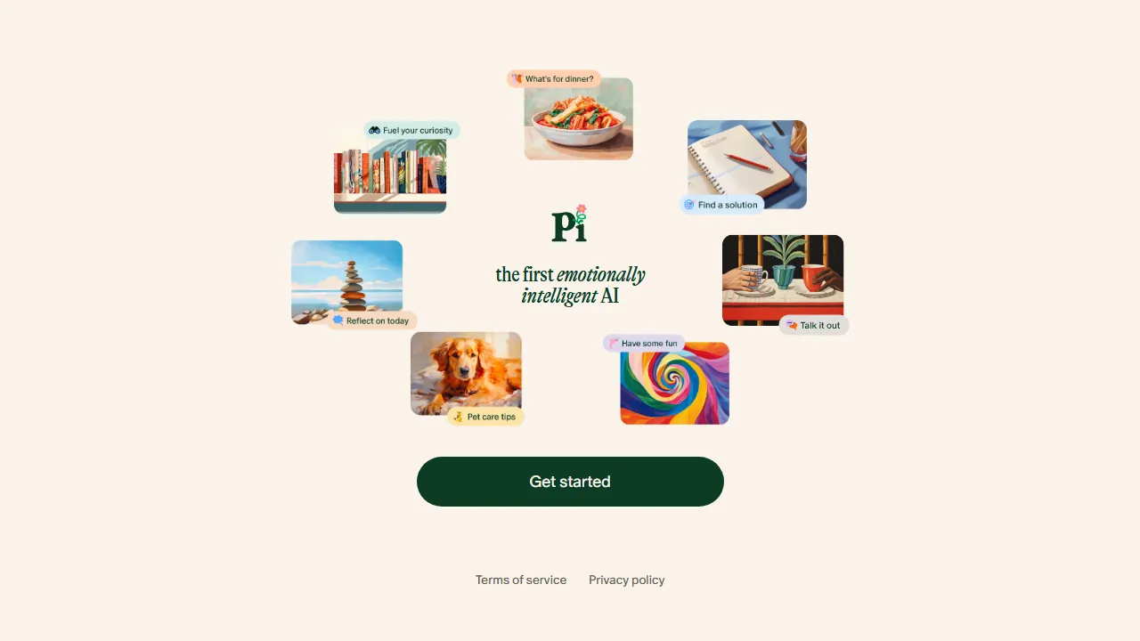 Pi Oberfläche-Screenshot zeigt das Haupt-Dashboard